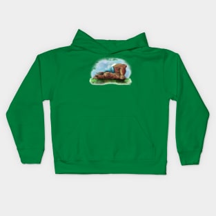 Bear-Aerobics Kids Hoodie